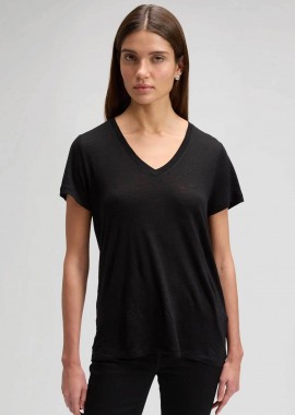 LEE - Lee® γυναικείο T-shirt μονόχρωμο Regular Fit - 112378740 Μαύρο