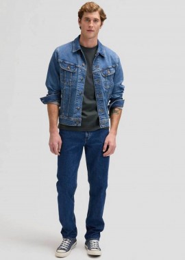 LEE - Lee ανδρικό τζιν παντελόνι Relaxed Fit '' West'' - 112376401 Denim Blue Σκούρο
