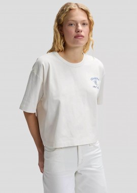LEE - Lee® γυναικείο T-shirt μονόχρωμο με logo print Regular Fit