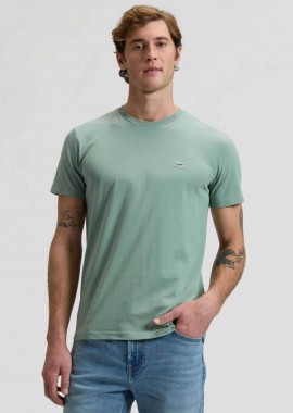 LEE - Lee® ανδρικό T-shirt με logo print Regular Fit - 112376466 Πράσινο Ανοιχτό