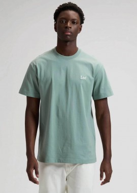 Lee® ανδρικό T-shirt με logo print Regular Fit - 112376467 Πράσινο Ανοιχτό