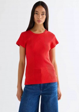 WRANGLER - Wrangler® γυναικείο T-shirt ribbed Slim Fit