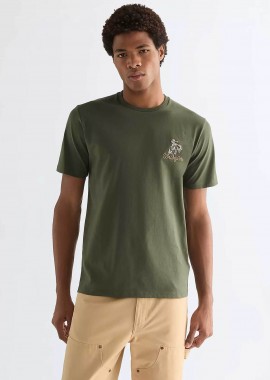 WRANGLER - Wrangler® ανδρικό T-shirt με κέντημα Regular Fit - 112377989 Χακί