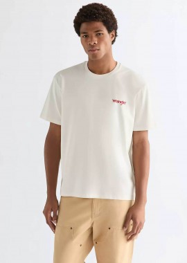 Wrangler® ανδρικό T-shirt με lettering Boxy Fit 