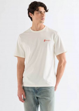 WRANGLER - Wrangler® ανδρικό T-shirt με graphic print Relaxed Fit - 112377994 Λευκό