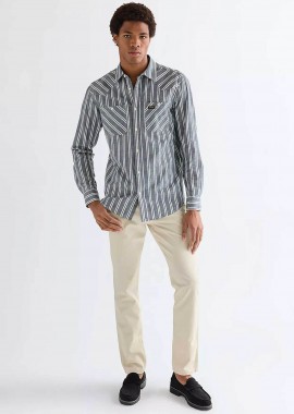 WRANGLER - Wrangler® ανδρικό παντελόνι πεντάτσεπο Straight Fit