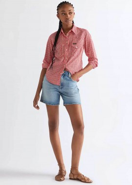 WRANGLER - Wrangler® γυναικείο denim σορτς πεντάτσεπο Relaxed Fit