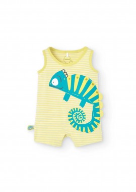 BOBOLI - Boboli βρεφικό φορμάκι με chameleon print - 111159 Κίτρινο