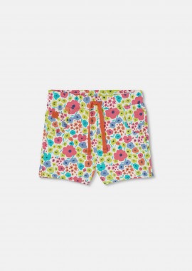 BOBOLI - Boboli παιδική βερμούδα με φερμουάρ με floral print - 313074 Πολύχρωμο