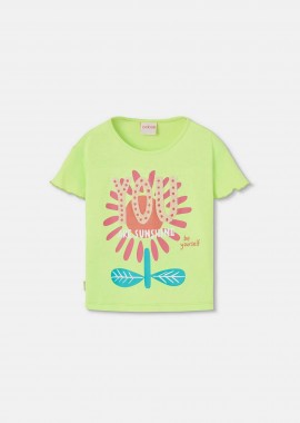 BOBOLI - Boboli παιδικό Τ-shirt με letter print - 313119 Κίτρινο