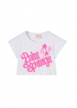 BOBOLI - Boboli παιδικό Τ-shirt με letter print - 443067 Λευκό