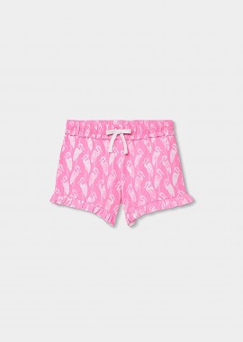 BOBOLI - Boboli παιδικό σορτς με all-over print - 443078 Φούξια
