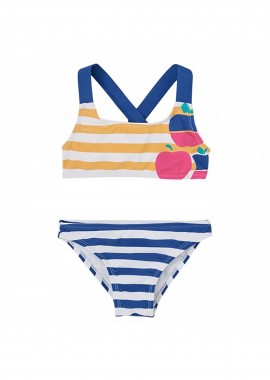 BOBOLI - Boboli παιδικό μαγιό μπικίνι με ριγέ print - 343134 Κίτρινο