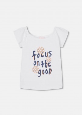BOBOLI - Boboli παιδικό Τ-shirt με letter print - 403063 Λευκό