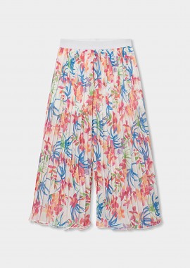 BOBOLI - Boboli παιδικό παντελόνι με ελαστική μέση και floral print - 763040 Πολύχρωμο