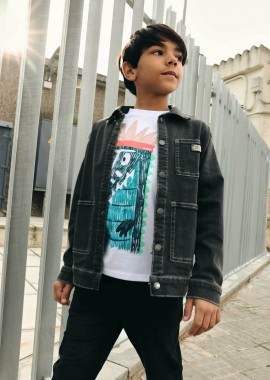BOBOLI - Boboli παιδικό denim jacket - 603111 Γκρι