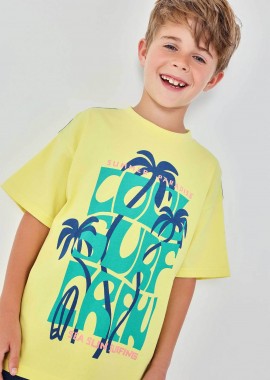 BOBOLI - Boboli παιδικό Τ-shirt με letter print - 613134 Κίτρινο