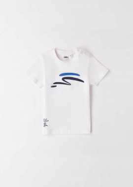 iDO παιδικό T-shirt με graphic print - 4.8670/00 Λευκό