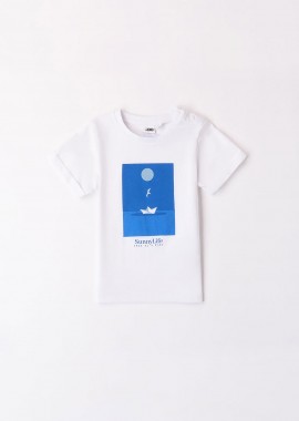 IDO - iDO παιδικό T-shirt με print - 4.8676/00 Λευκό