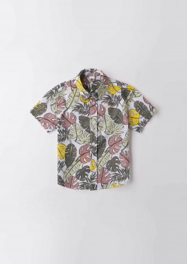 iDO παιδικό πουκάμισο all-over print - 4.B291/00 Λευκό
