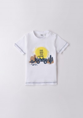 IDO - iDO παιδικόT-shirt με print - 4.B452/00 Λευκό