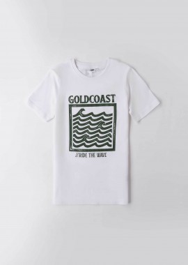 IDO - iDo παιδικό T-shirt με print και lettering - 4.B629/00 Λευκό