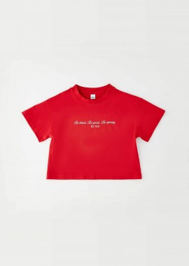 IDO - iDO παιδικό T-shirt cropped - 4.G717/00 Λευκό