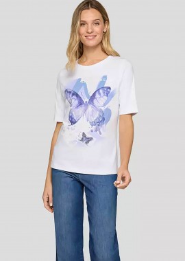 RABE - Rabe γυναικείο T-shirt με print - 56-114309 Λευκό