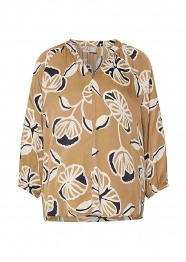 RABE - Rabe γυναικεία μπλούζα με all-over print - 56-115100 Καφέ Latte