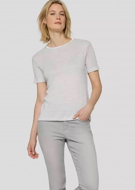 RABE - Rabe γυναικείο T-shirt με waffle pattern - 56-117319 Γκρι