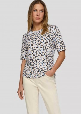 RABE - Rabe γυναικεία μπλούζα με all-over print - 56-118376 Εκρού