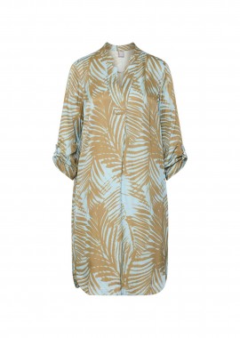 RABE - Rabe γυναικείo mini φόρεμα με floral print - 56-122168 Μπλε Sky