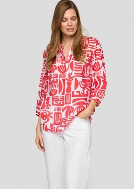 Rabe γυναικεία μπλούζα με all-over print - 56-124106 Κοραλί