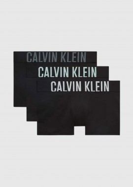 - Calvin Klein σετ ανδρικά εσώρουχα trunk με λογότυπο (3 τεμάχια) - 000NB3608A Μαύρο