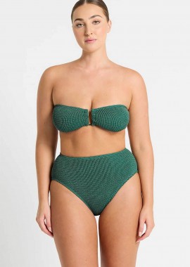 BOND-EYE - bond-eye γυναικείο μπικίνι τοπ strapless μονόχρωμο με μεταλλική λεπτομέρεια μπροστά