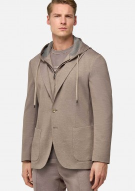 BOGGI MILANO - Boggi Milano ανδρική ζακέτα Regular Fit - BO25P054103 Καφέ Ανοιχτό