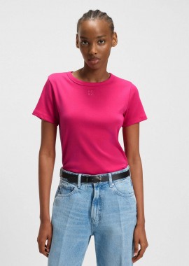 HUGO - Hugo Boss γυναικείο Τ-shirt με ανάγλυφο λογότυπο regular Fit