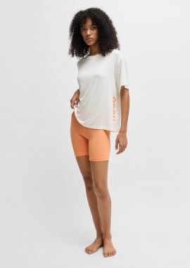 HUGO - Hugo Boss γυναικείο σετ με T-shirt με λογότυπο και σορτς Relaxed Fit