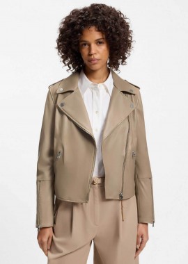 Hugo Boss γυναικείο δερμάτινο biker jacket 