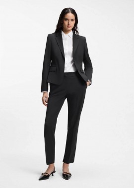 HUGO - Hugo Boss γυναικείο παντελόνι μονόχρωμο με τσέπες Slim fit