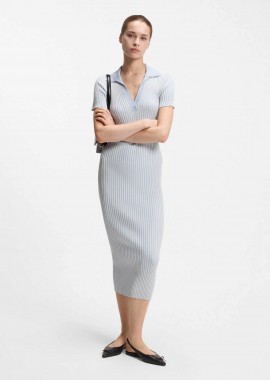 HUGO - Hugo Boss γυναικείο midi φόρεμα ribbed