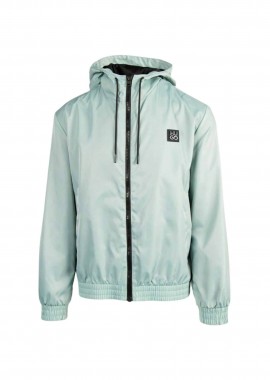 HUGO - Hugo Boss ανδρικό μπουφάν μονόχρωμο με logo patch Regular Fit - 50517781 Βεραμάν Ανοιχτό