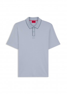 HUGO - Hugo Boss ανδρική μπλούζα πόλο με logo patch Regular Fit
