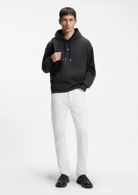 Hugo Boss ανδρικό τζιν παντελόνι μονόχρωμο Slim Fit 