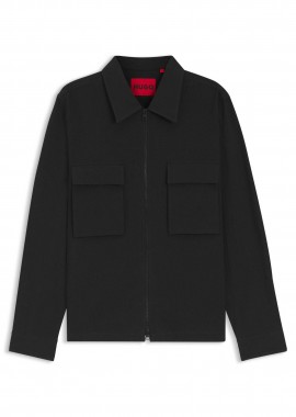 Hugo Boss ανδρικό πουκάμισο μονόχρωμο Oversized Fit 