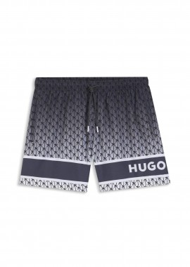Hugo Boss ανδρικό μαγιό με all-over print και ελαστική μέση 