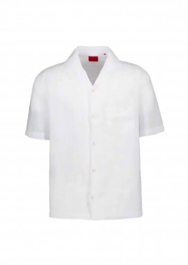 Hugo Boss ανδρικό πουκάμισο μονόχρωμο Oversized Fit 