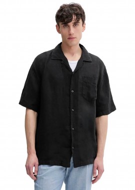Hugo Boss ανδρικό πουκάμισο μονόχρωμο Oversized Fit 