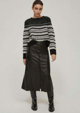 Pennyblack γυναικεία midi φούστα faux δέρμα 