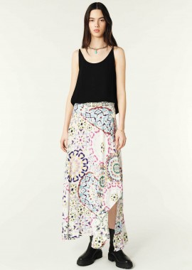 BA&SH - ba&sh γυναικεία maxi φούστα με all-over print